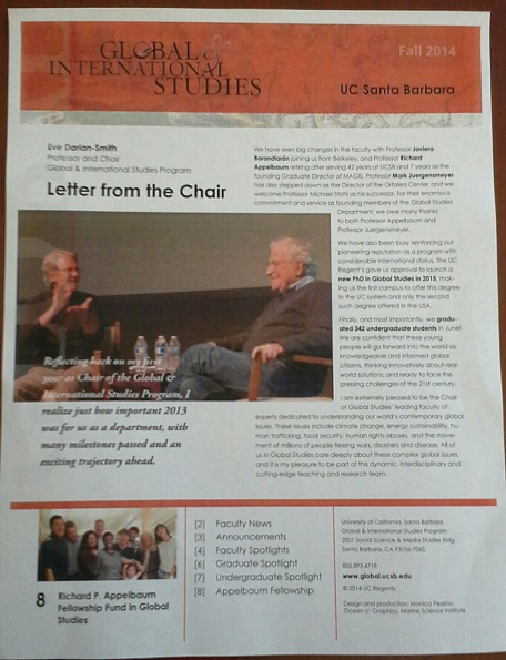 Fall Newsletter for Global & International Studies article image