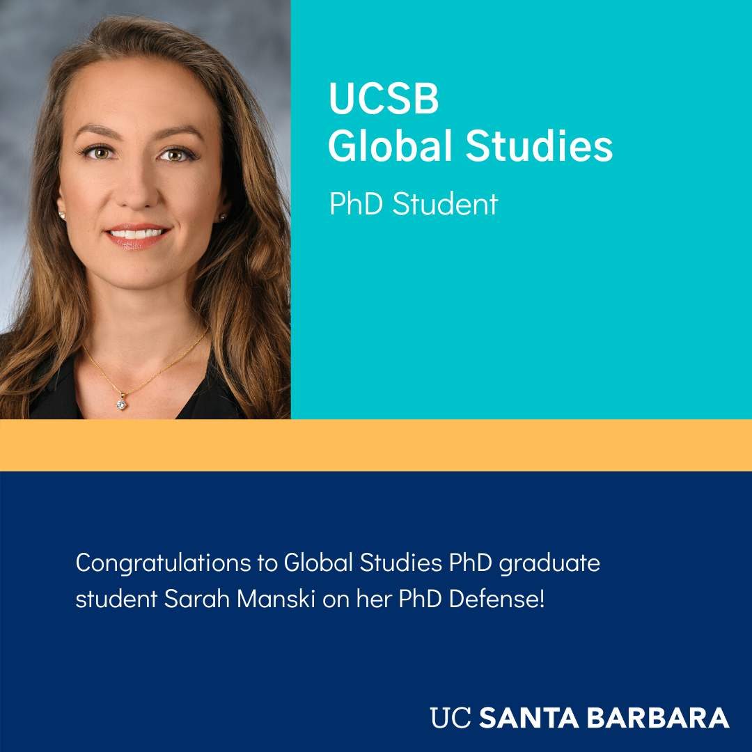Congrats to Global Grad Sarah Manski on her PhD Defense!  article image