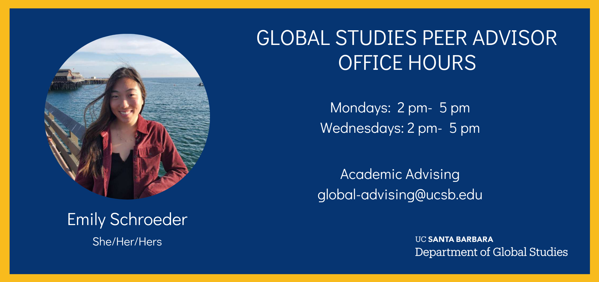 Meet our New Global Studies Peer Advisors! article image