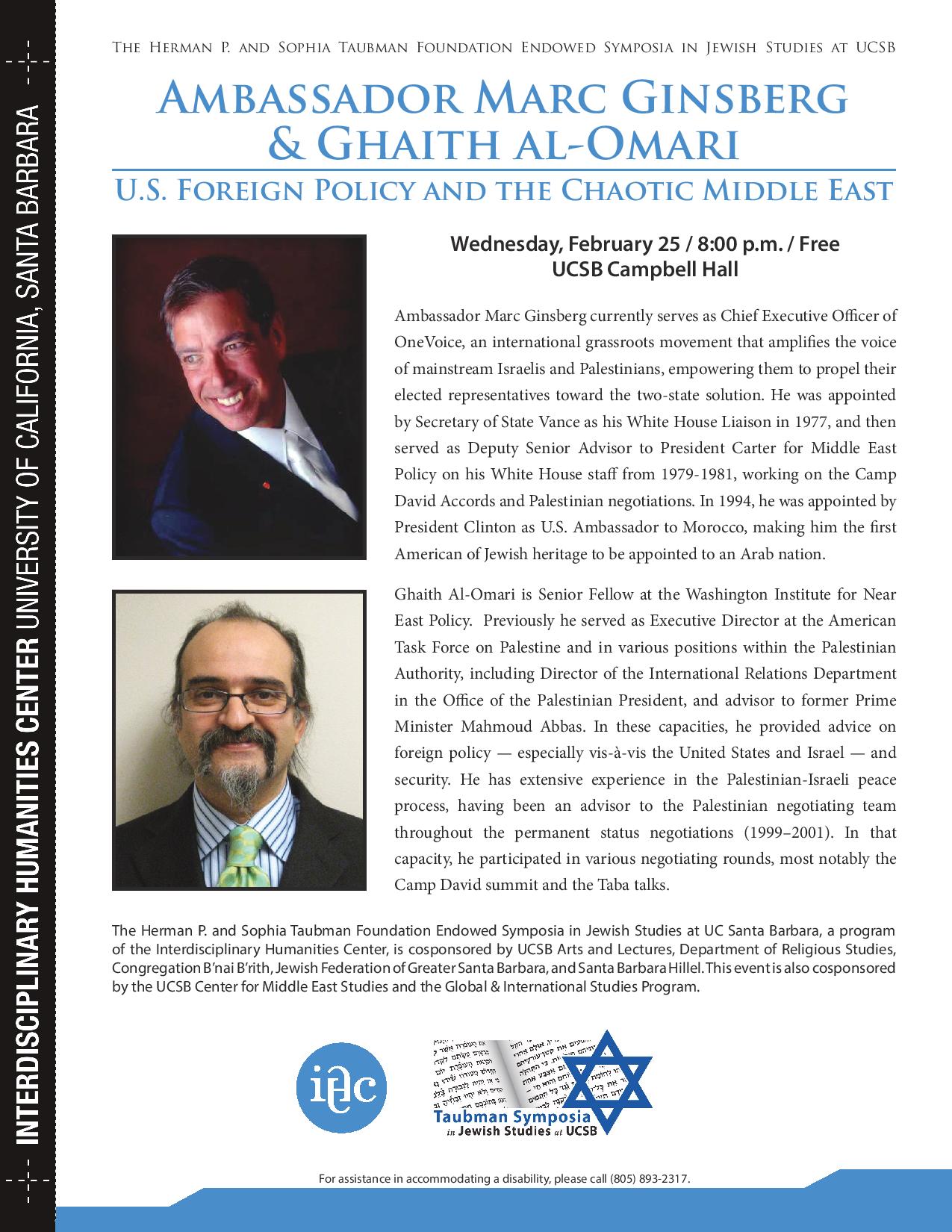 U.S. Foreign Policy and the Chaotic Middle East Event Image