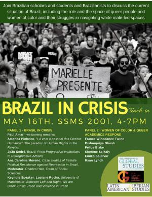 Final Poster Brazil in Crisis Teach In