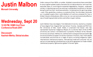 Mellichamp Global Studies Seminar